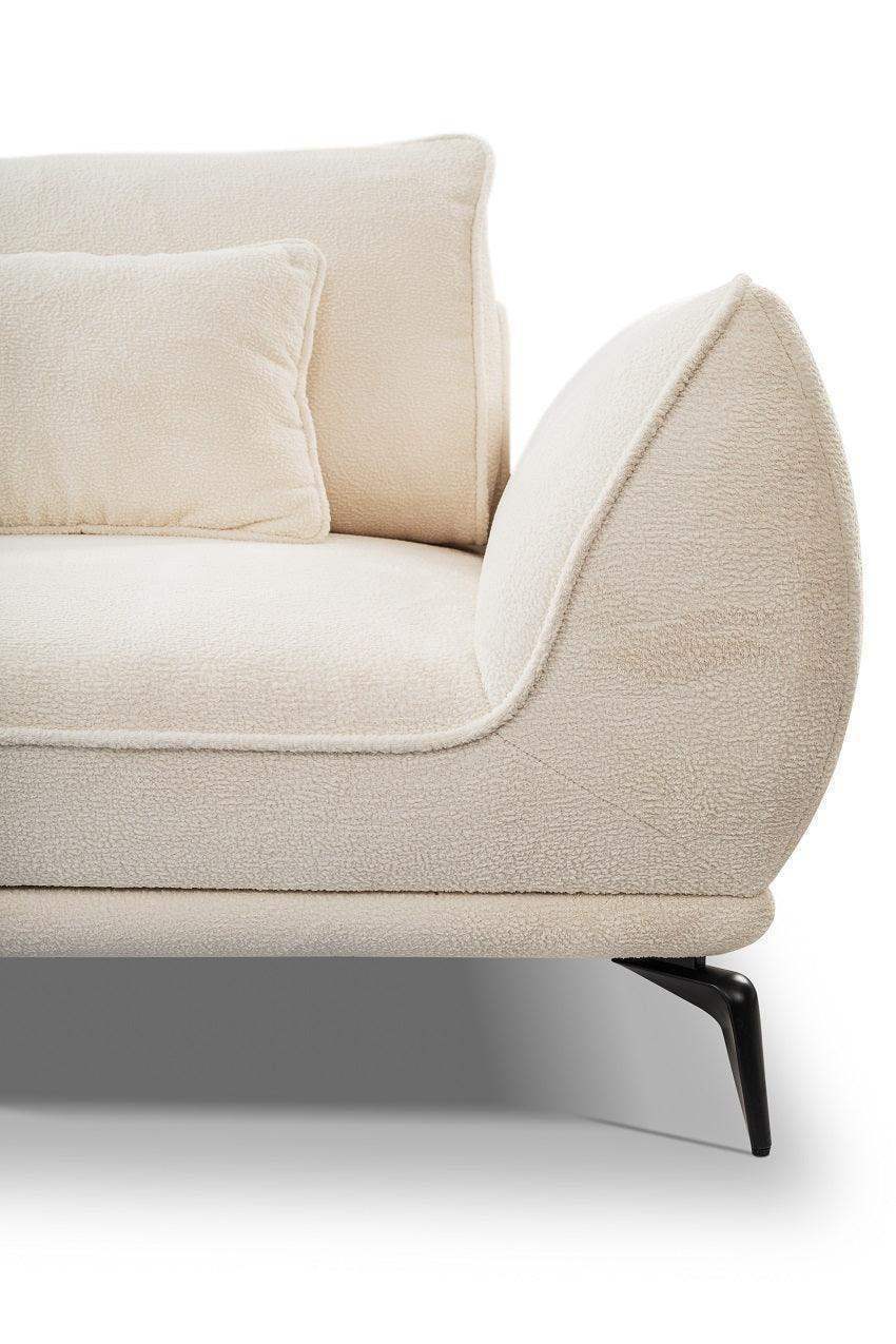 Dīvāns Cavi 86/118/208 cm krēms, barrel 03 - N1 Home