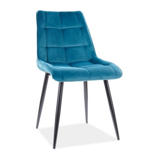 Chic Velvet krēsls - tirkīza