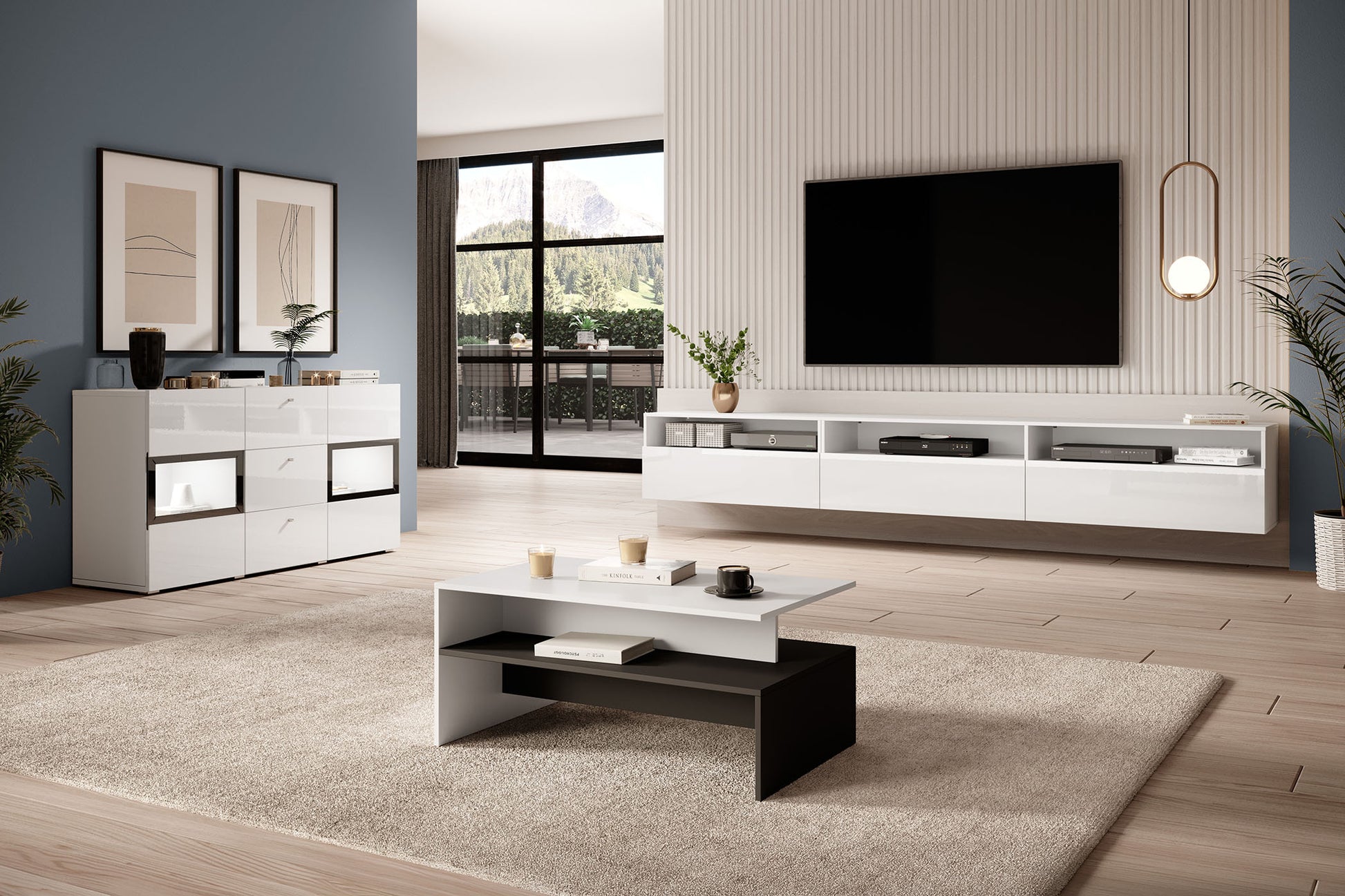 Kumode Barots 132/39/70 cm balts - N1 Home