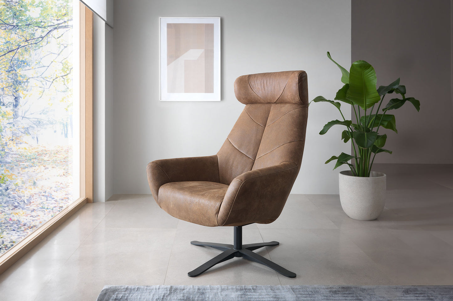 Krēsls Leafa 81/112/83 cm brūns