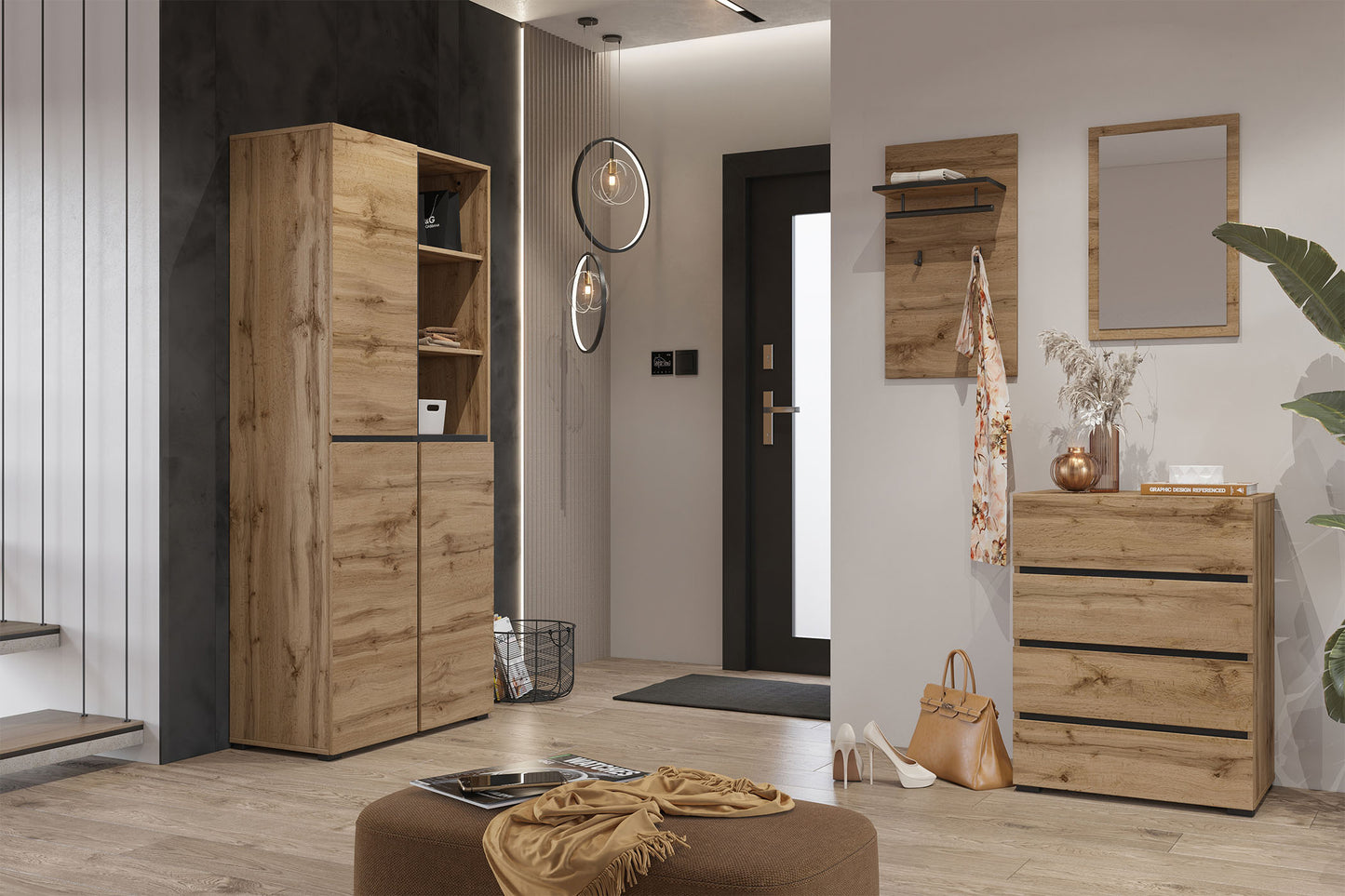 Kumode Krosit kolekcij 60/78/40 cm Votan ozols - N1 Home