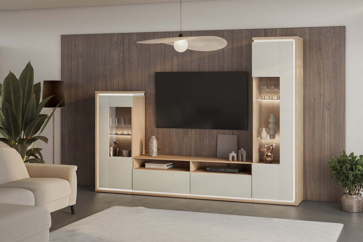 Skapis Dors 55/201/41 cm eļļos ozols/kašmirs