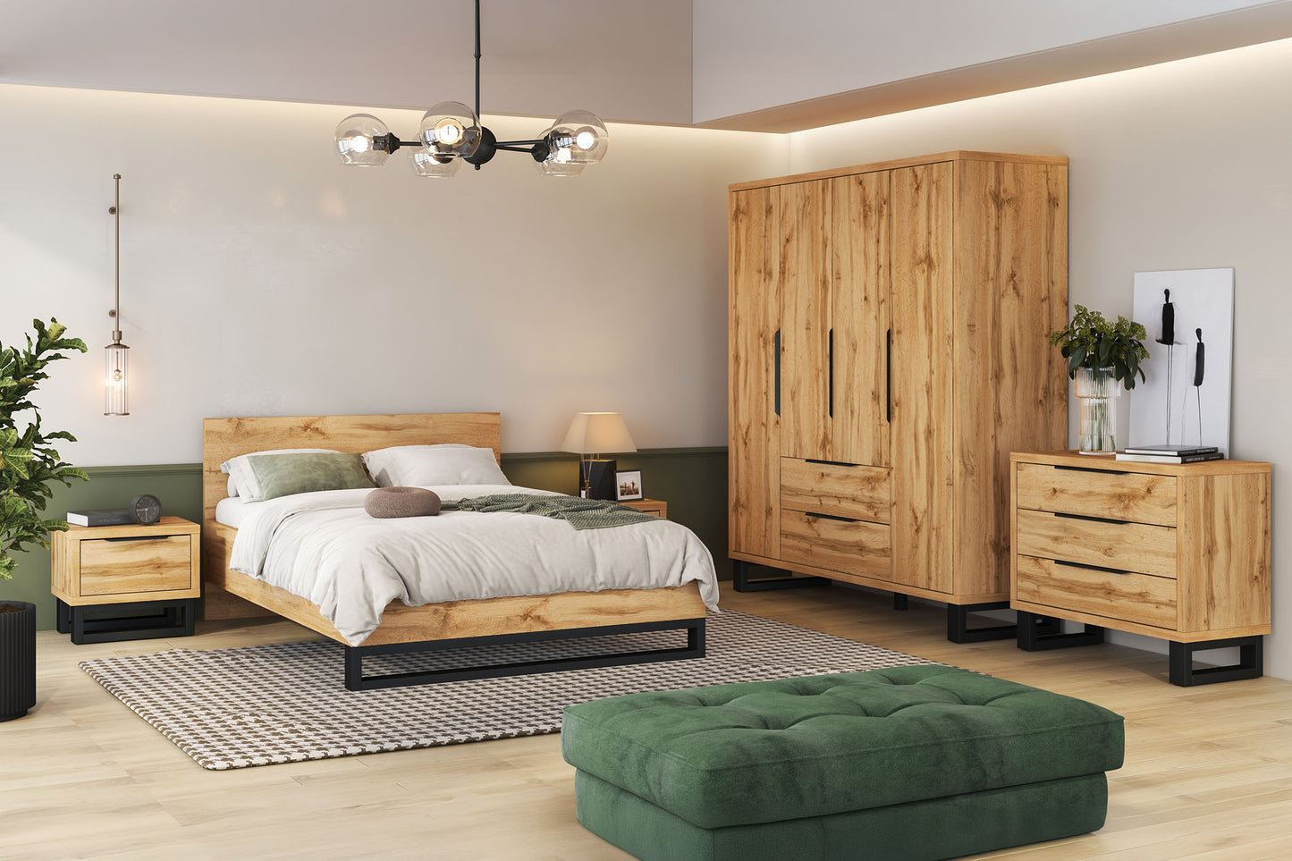 Gulta Hallis 140;160;180/200 cm Votan ozols