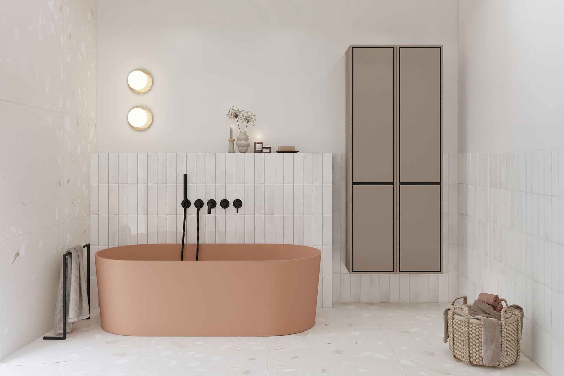 Skapis Iriva 78/48/51 cm congo/melns - N1 Home