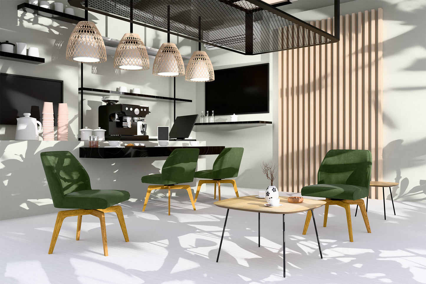 Krēsls Lofy W 56/81/62 cm olīves