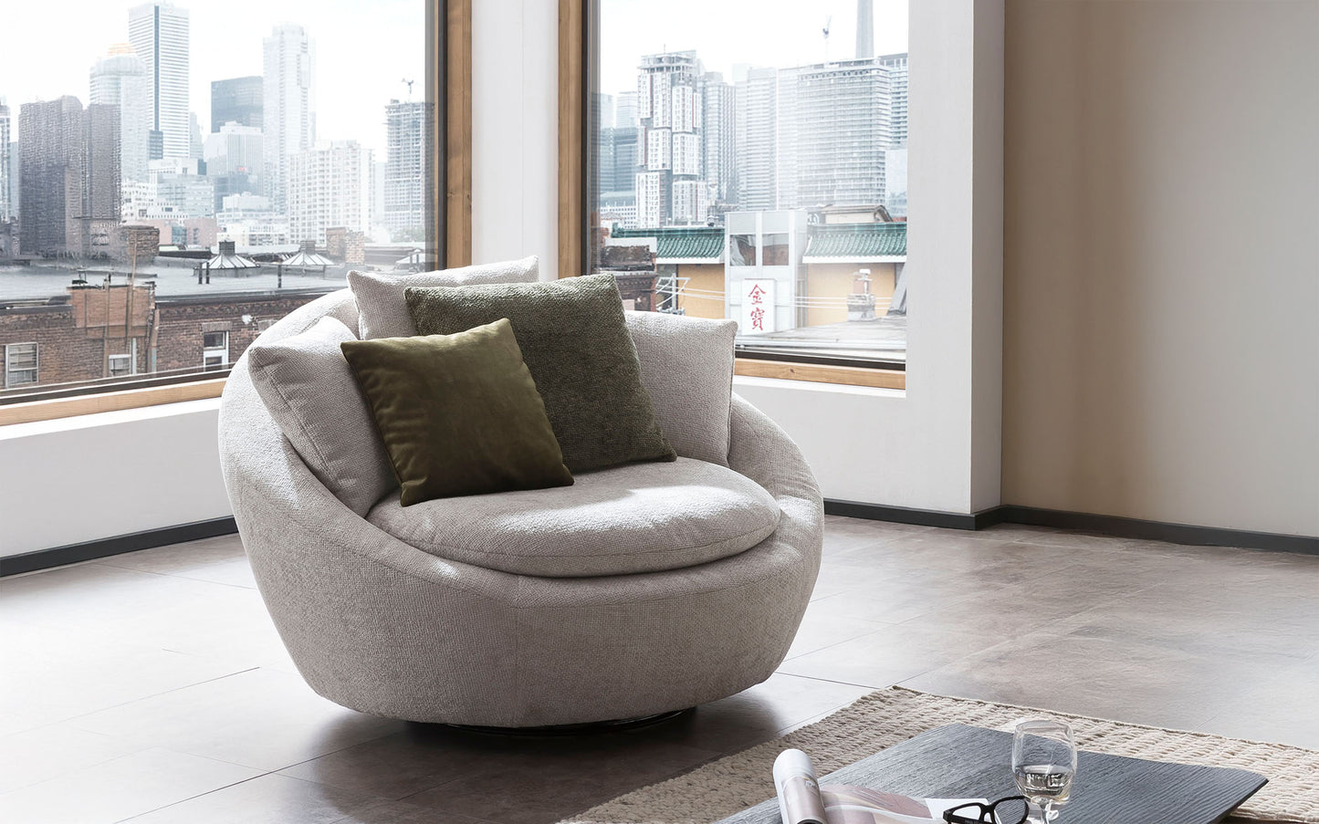 Krēsls Majo 130/80/112 cm krēms