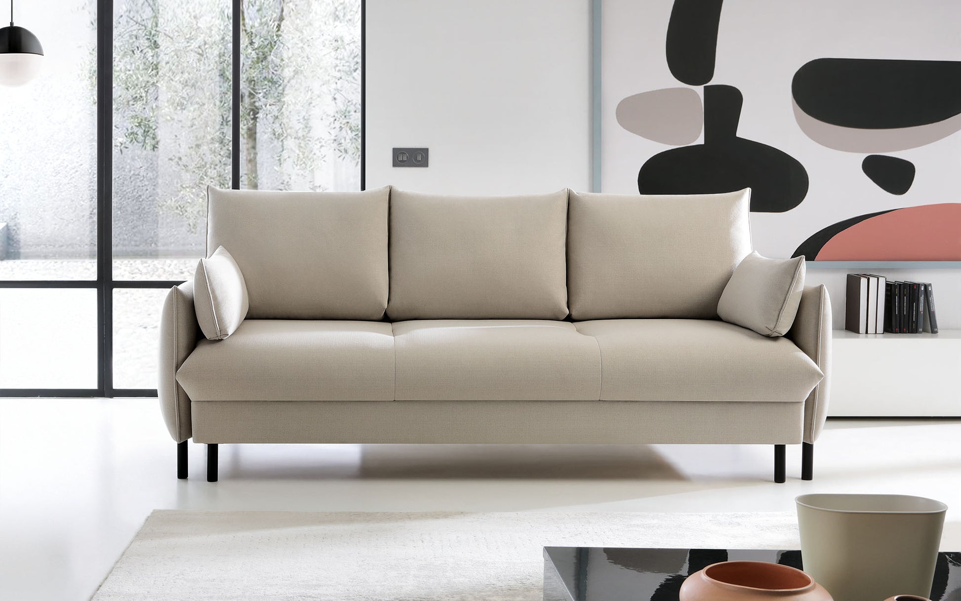 Dīvāns Nesko 225/97/100 pelēks - N1 Home