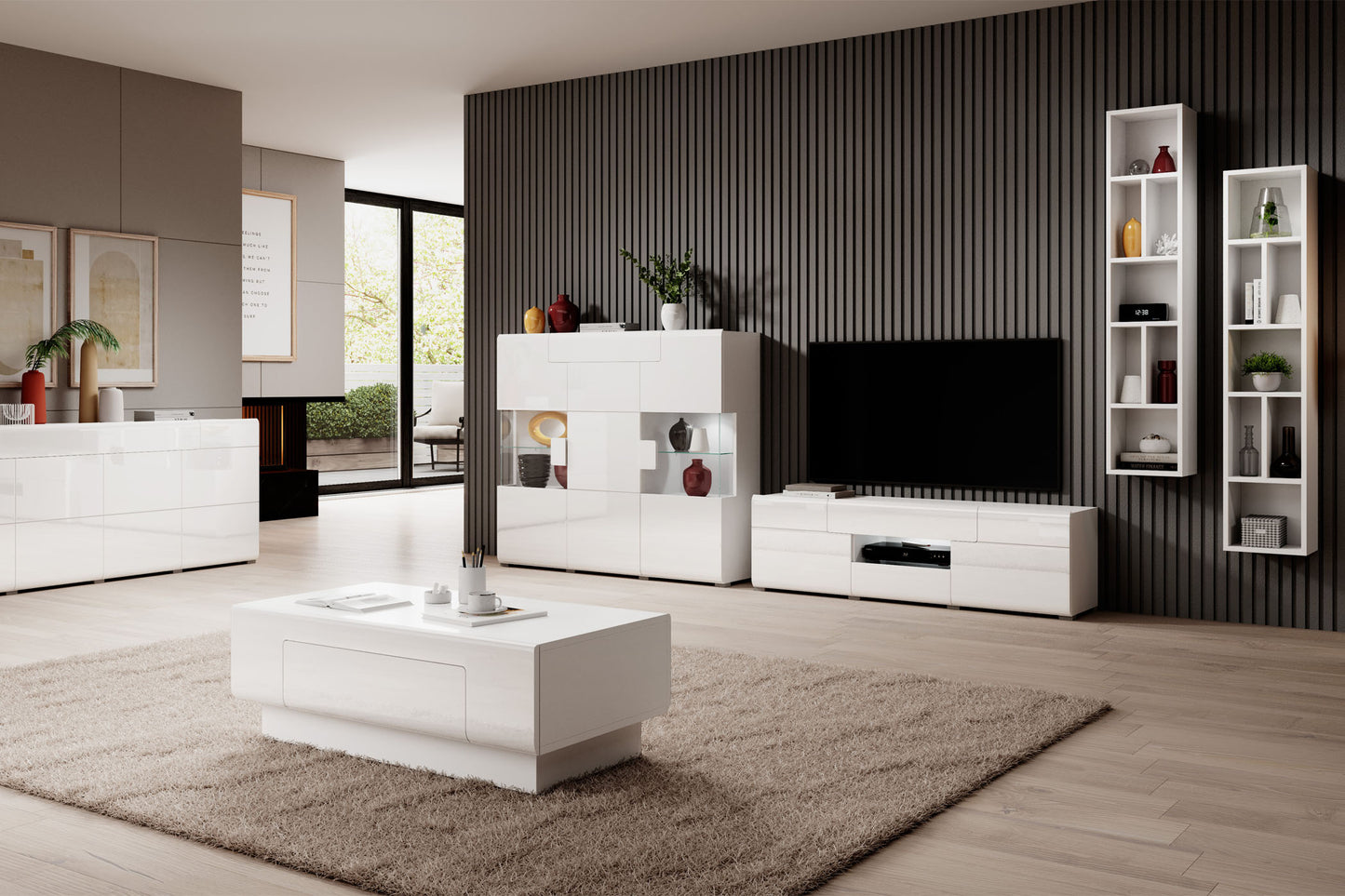 Kumode Tola 147/39/131 cm balts - N1 Home