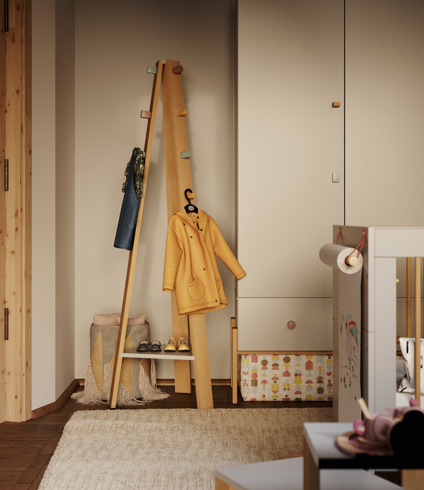 Pakaramais ARTY 178/46,3 cm melamīns - N1 Home