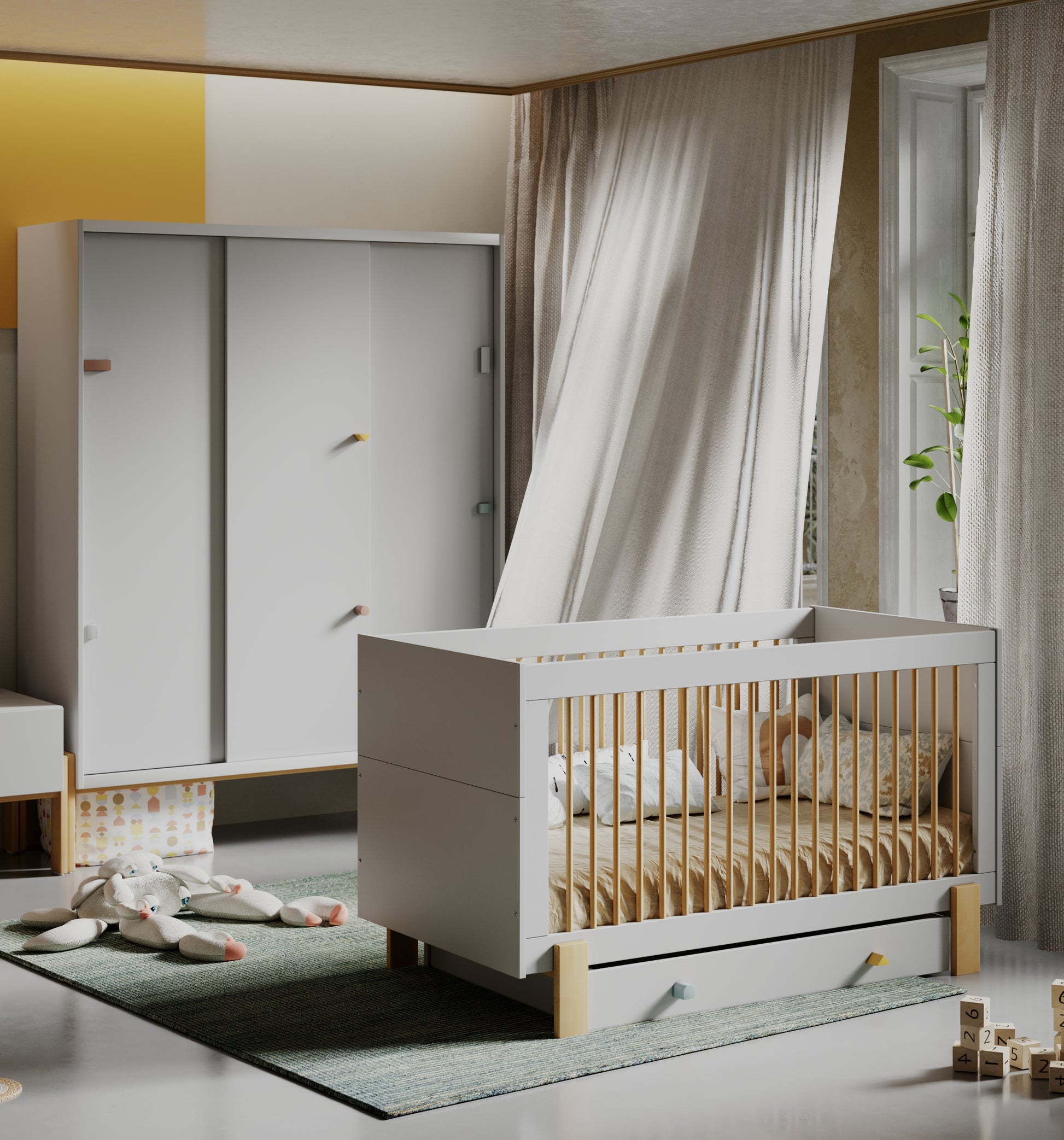 Gulta ARTY 140/70 cm melamīns - N1 Home