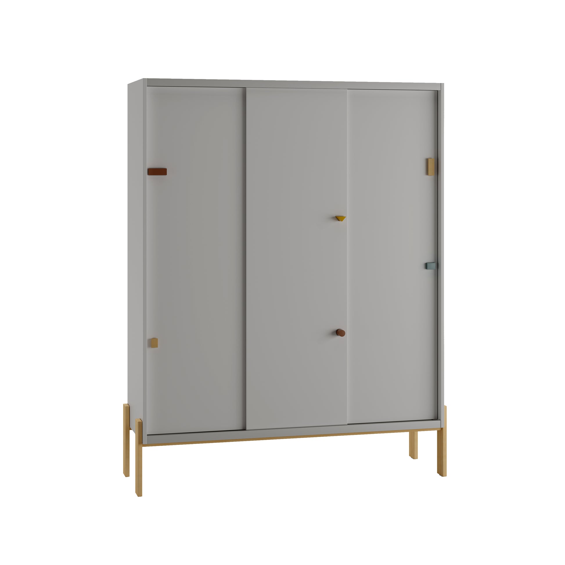 3 durvju skapis ar bīdāmām durvīm ARTY 51/154/182 cm melamīns - N1 Home