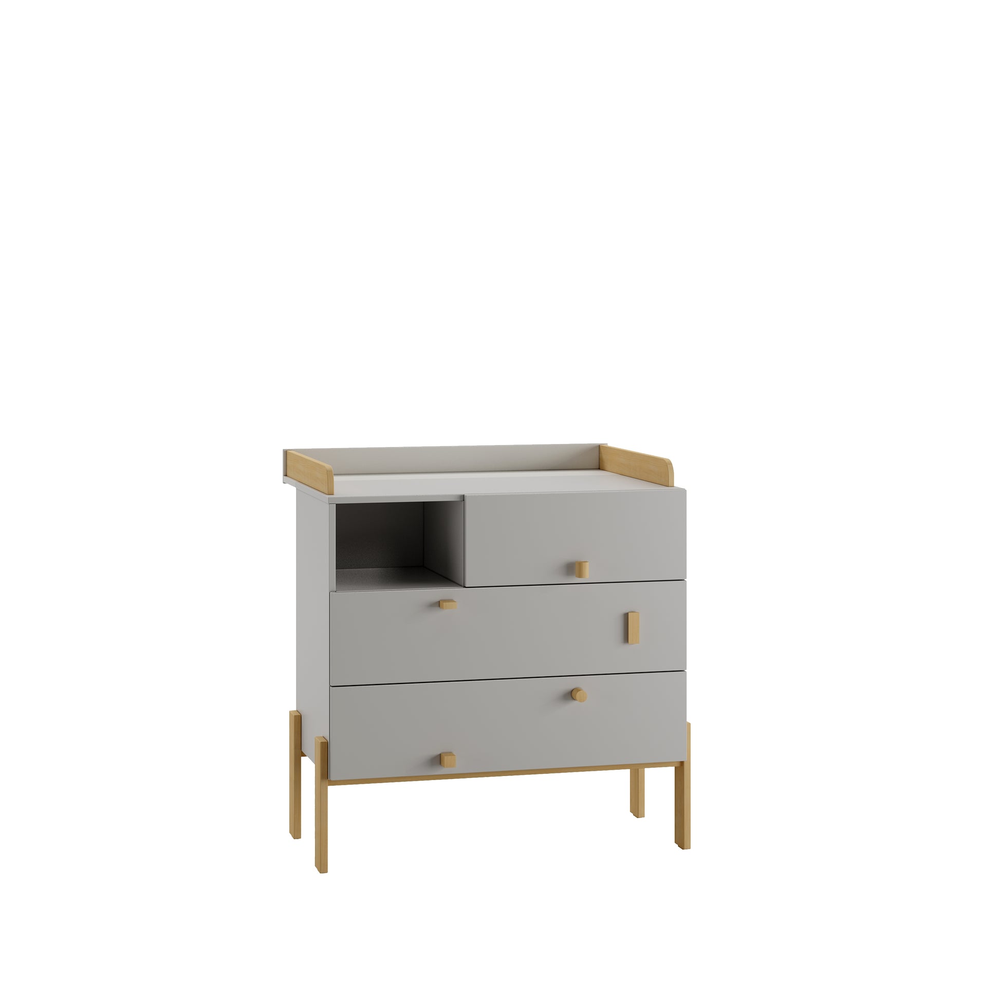 3 atvilktņu kumode ARTY 51/100/85 cm melamīns - N1 Home