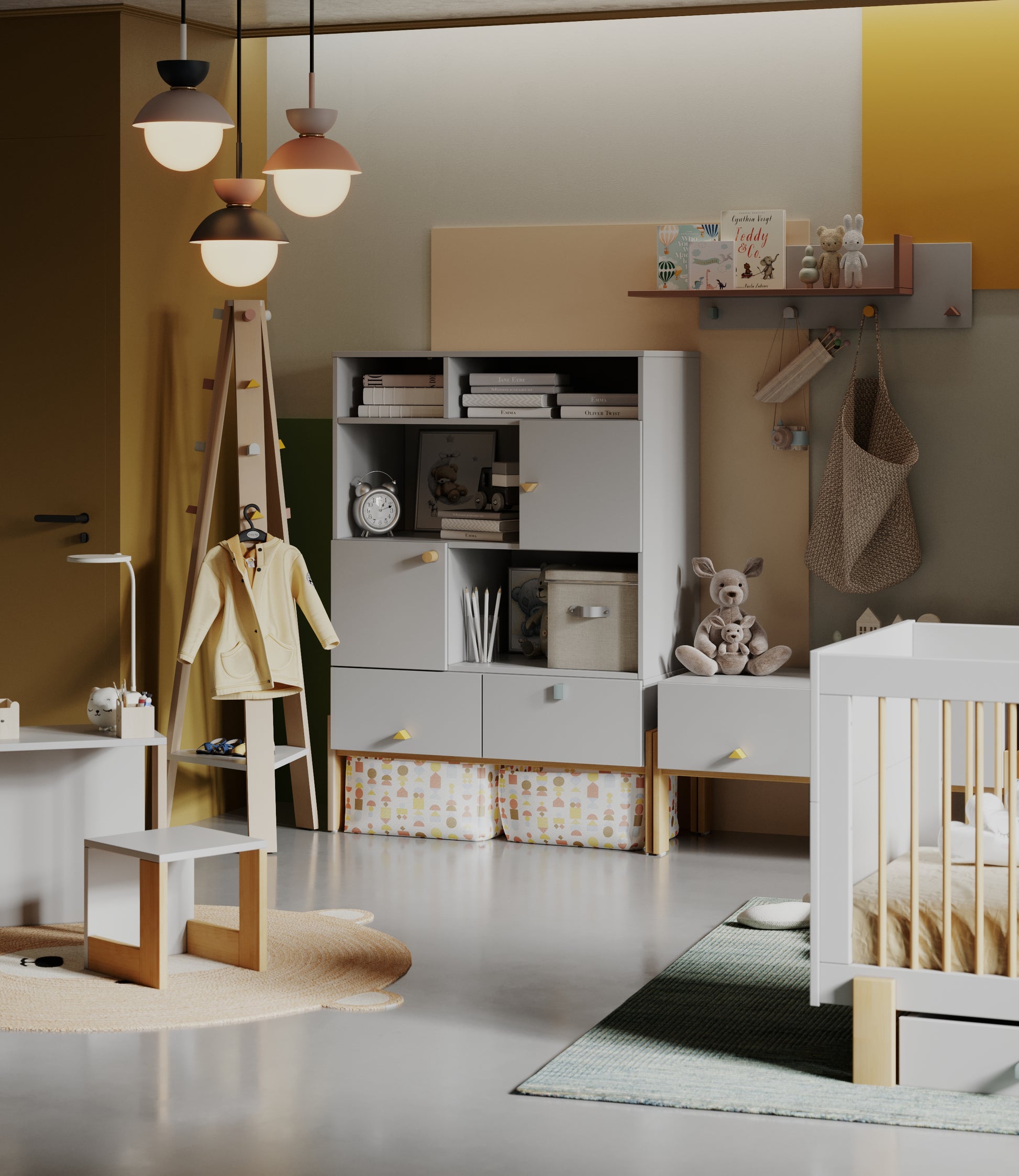 Grāmatu skapis ARTY 51/100/105 cm melamīns - N1 Home