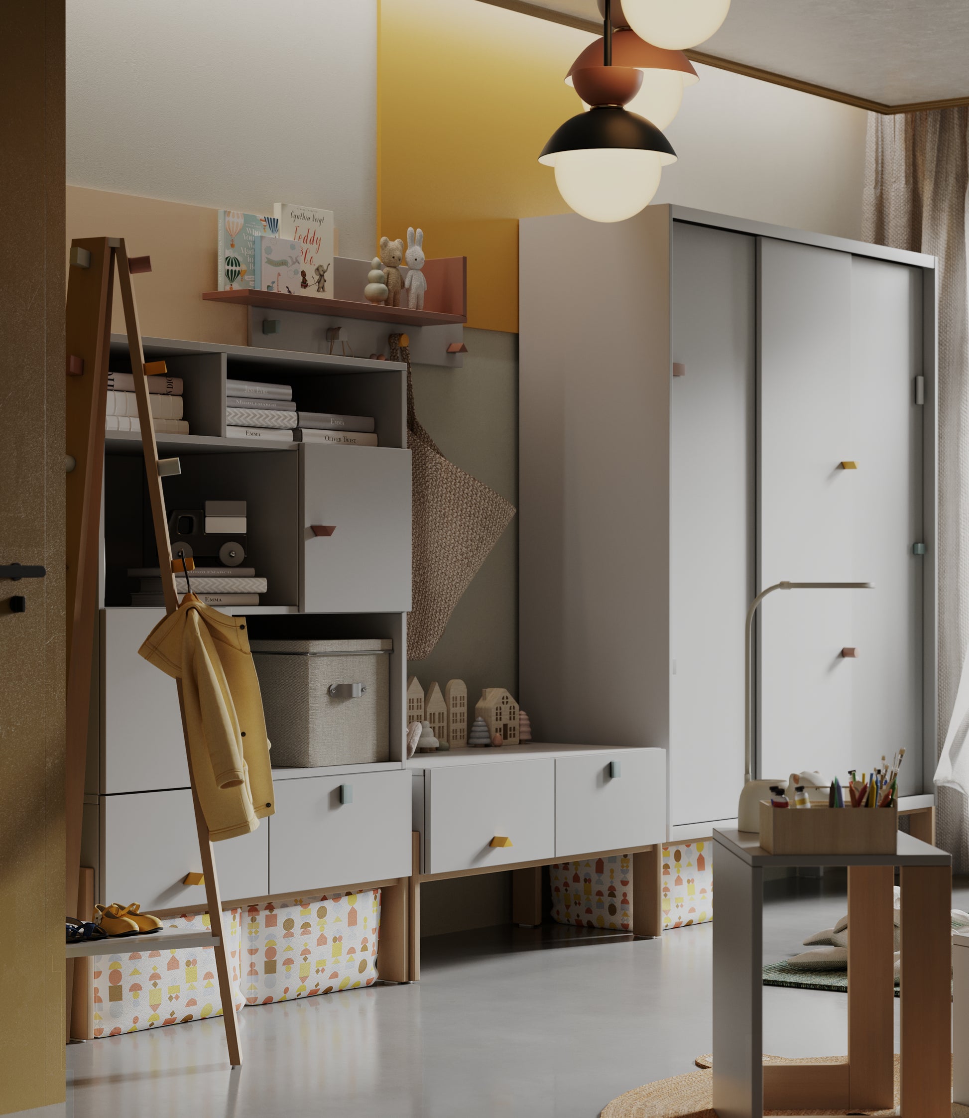 2 durvju modulis II ARTY 51/100/62 cm melamīns - N1 Home