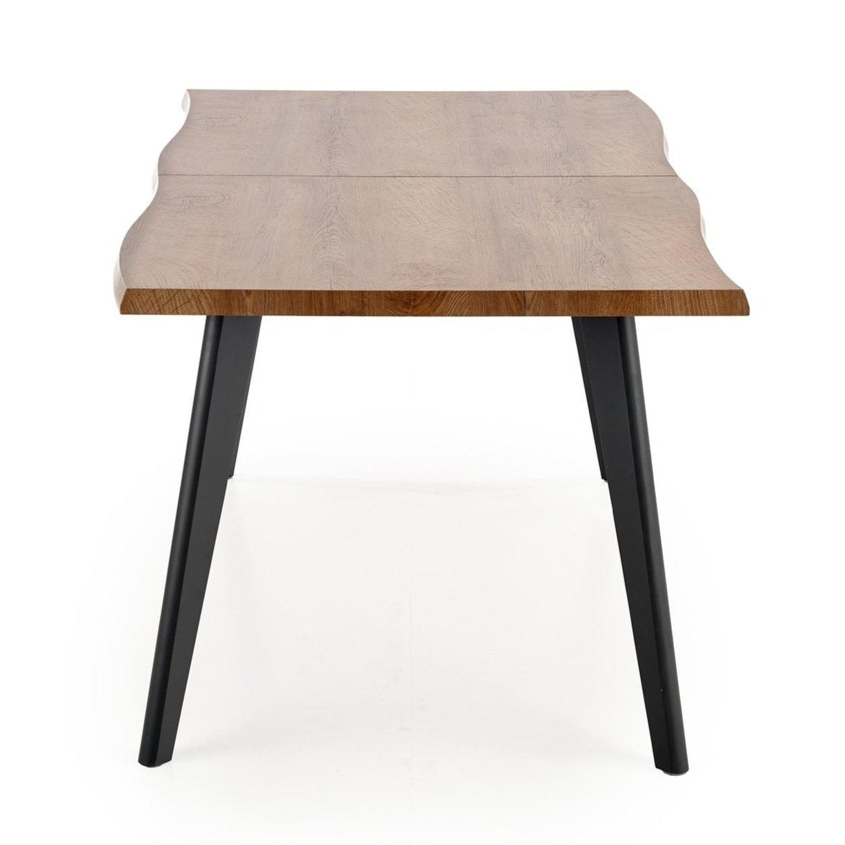 DC pagaldams galds 120-180/80 cm, augša - dabīga, kājas - melna