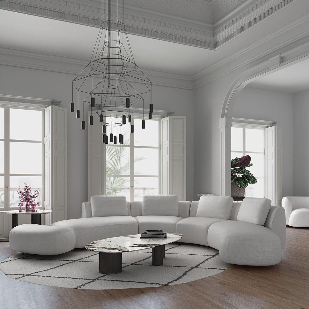 Dīvāns Domani S1 Befame 314/91/144 cm krēms