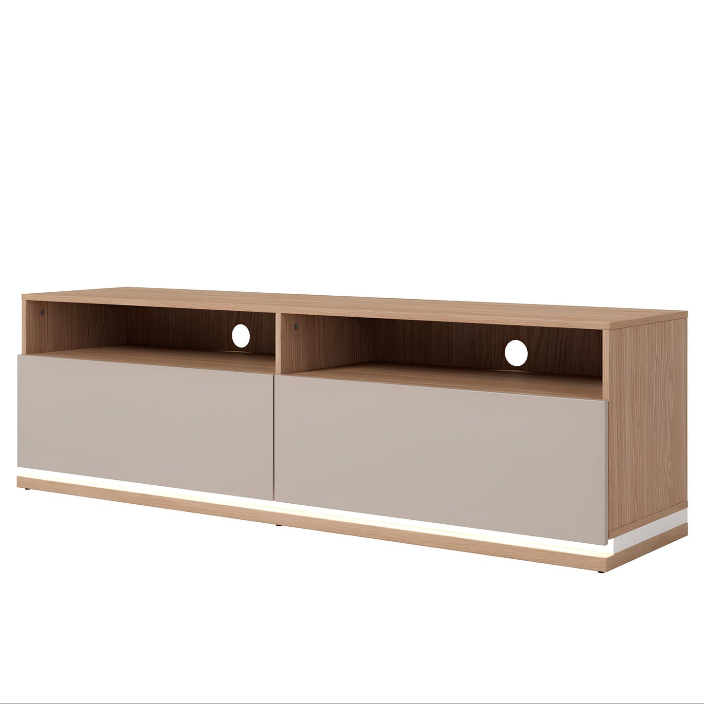 TV skapis Dors 160/46/41 cm eļļos ozols/kašmirs