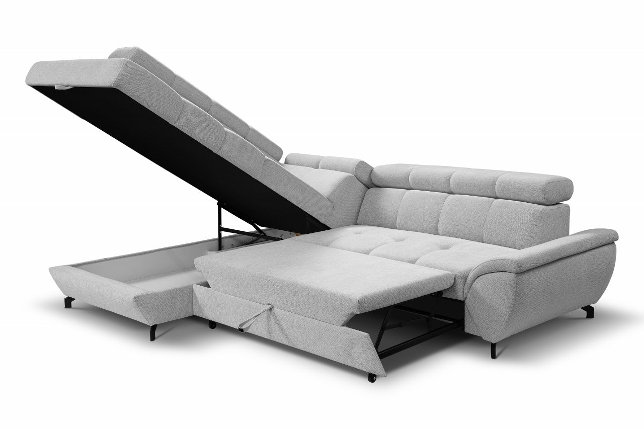 Dīvāns Boso 263/93/104 cm pelēks - N1 Home