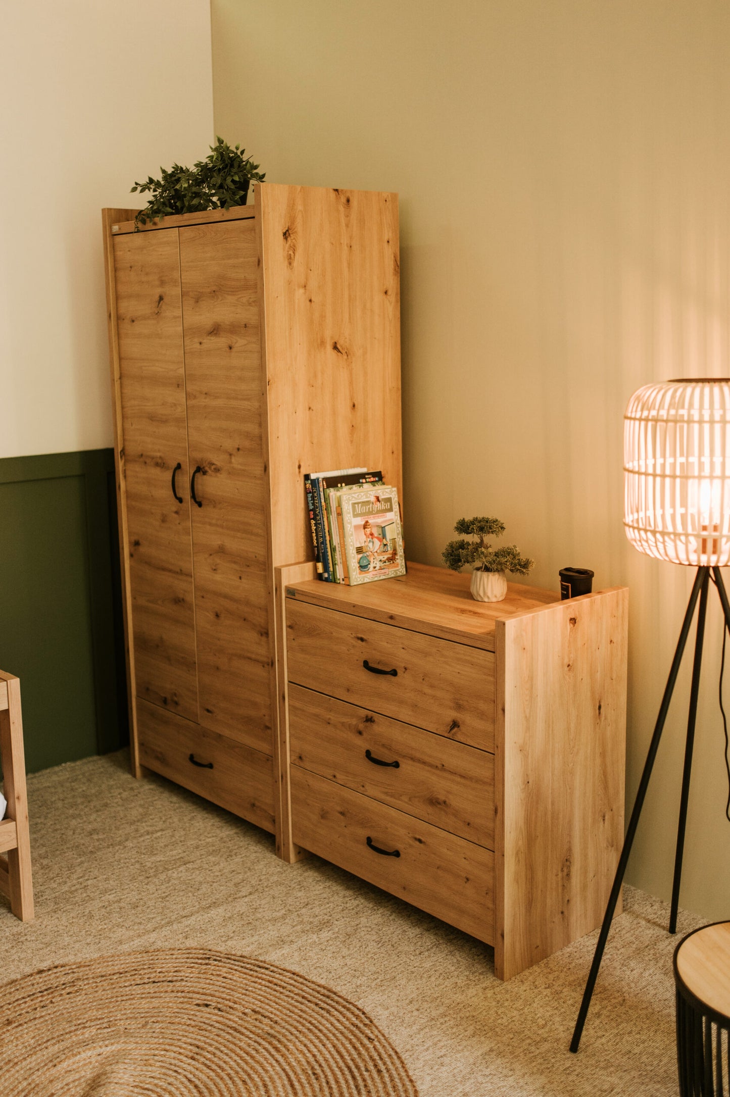 Skapis BELL 84 /190 /50 cm ozols - N1 Home