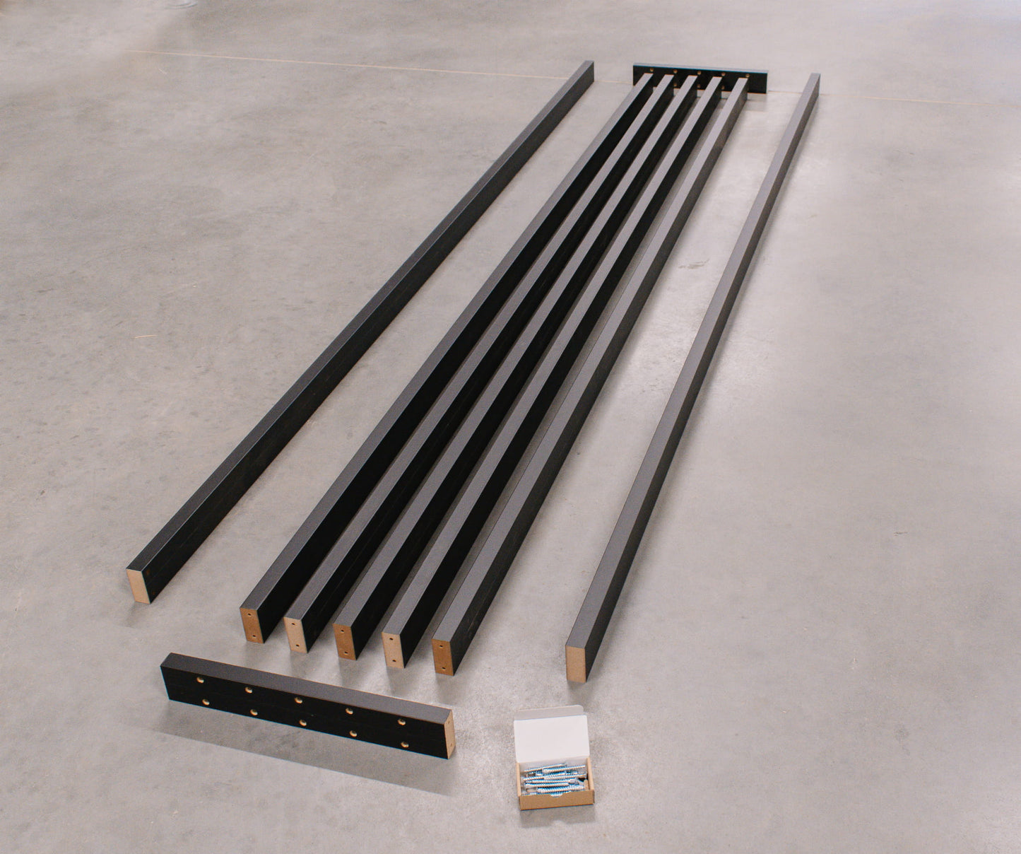 Lameļu starpsiena melns 59/99/147/203/267 cm /augstums pēc pasūtījuma - N1 Home