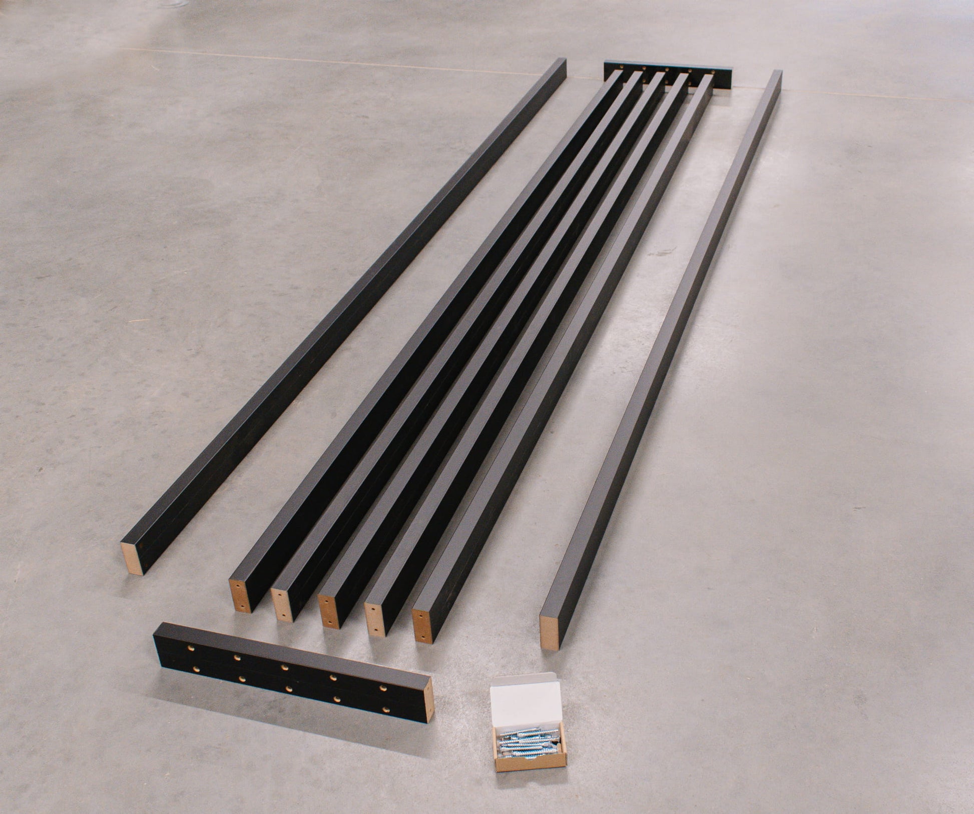 Lameļu starpsiena melns 59/99/147/203/267 cm /augstums pēc pasūtījuma - N1 Home