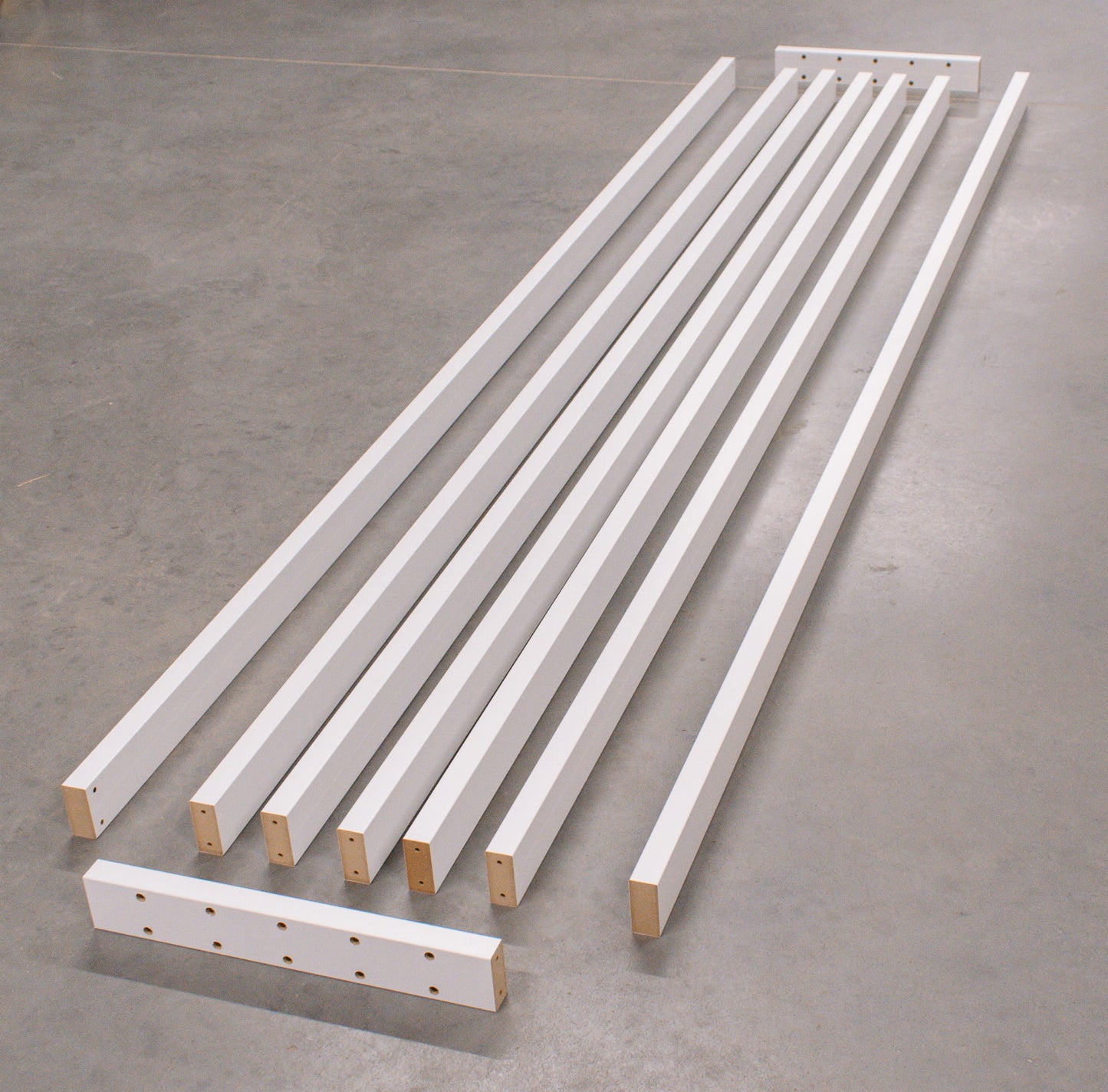 Lameļu starpsiena balts 59/99/147/203/261 cm/augstums pēc pasūtījuma - N1 Home