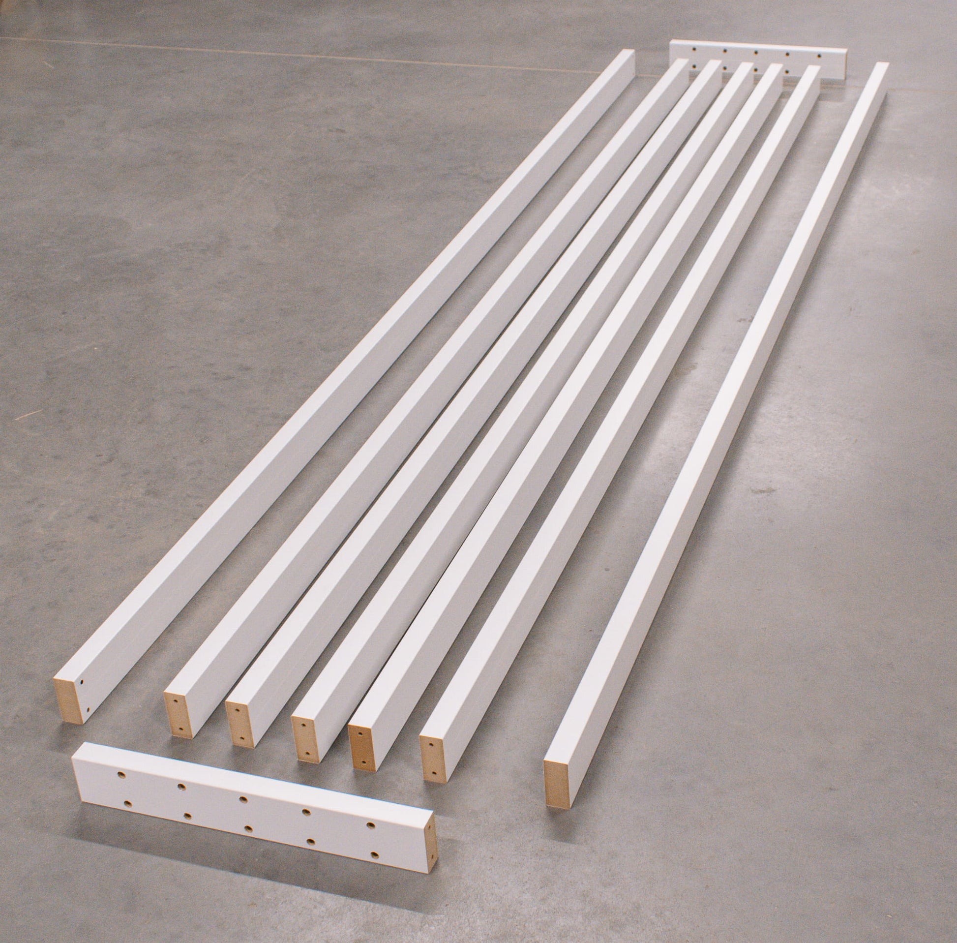 Lameļu starpsiena balts 59/99/147/203/261 cm/augstums pēc pasūtījuma - N1 Home