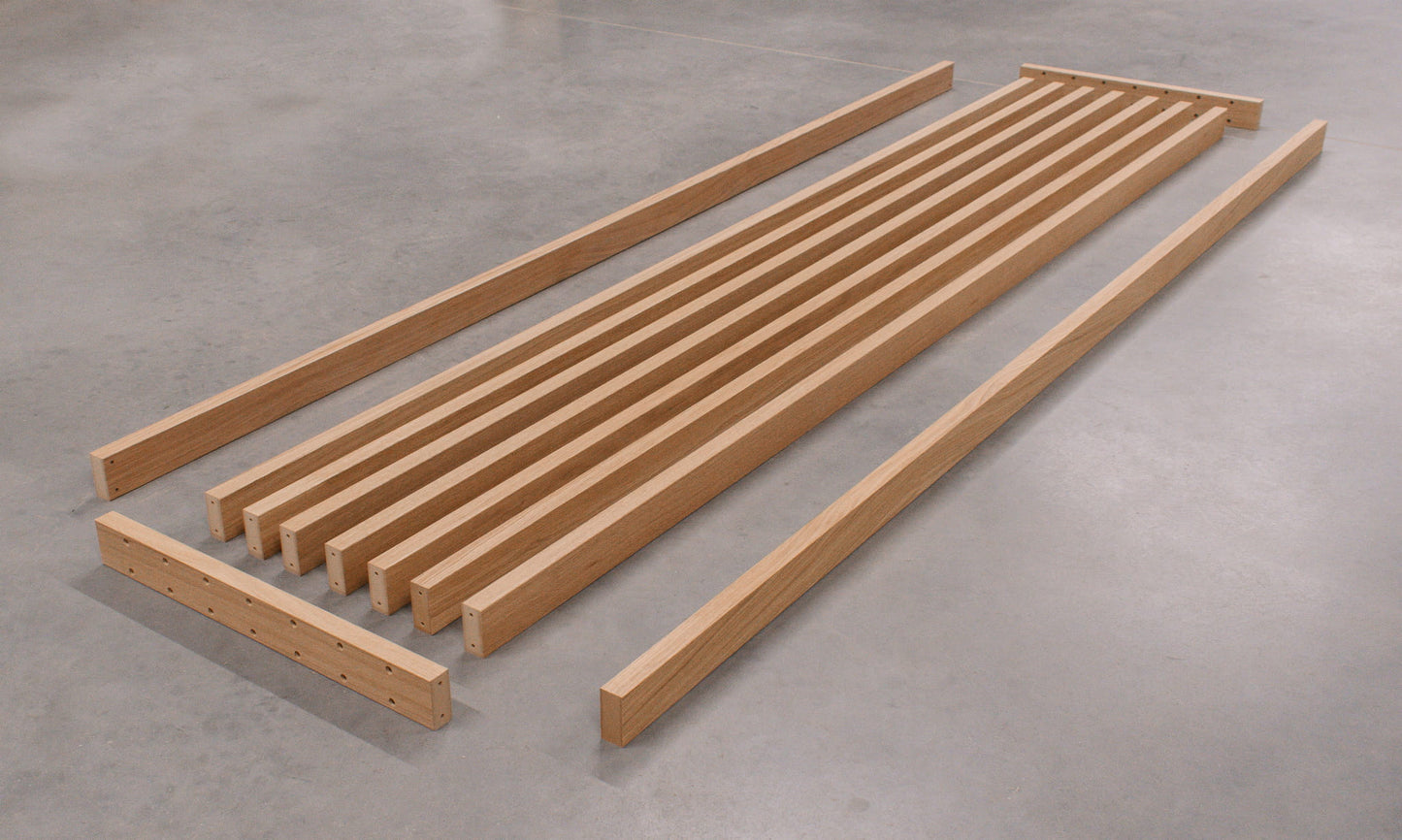 Lameļu starpsiena dabas ozols 59/99/147/203/261 cm/augstums pēc pasūtījuma - N1 Home