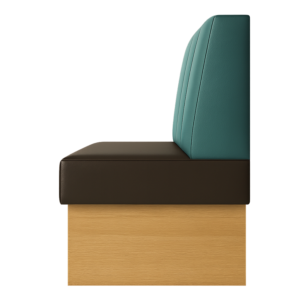 Sofa Dublil Lounge 100/65/48 cm brūns/jūras zaļs