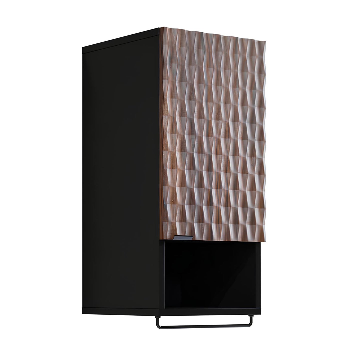 Skapis Enoza 33/133/35 cm Catania/melns oniks - N1 Home