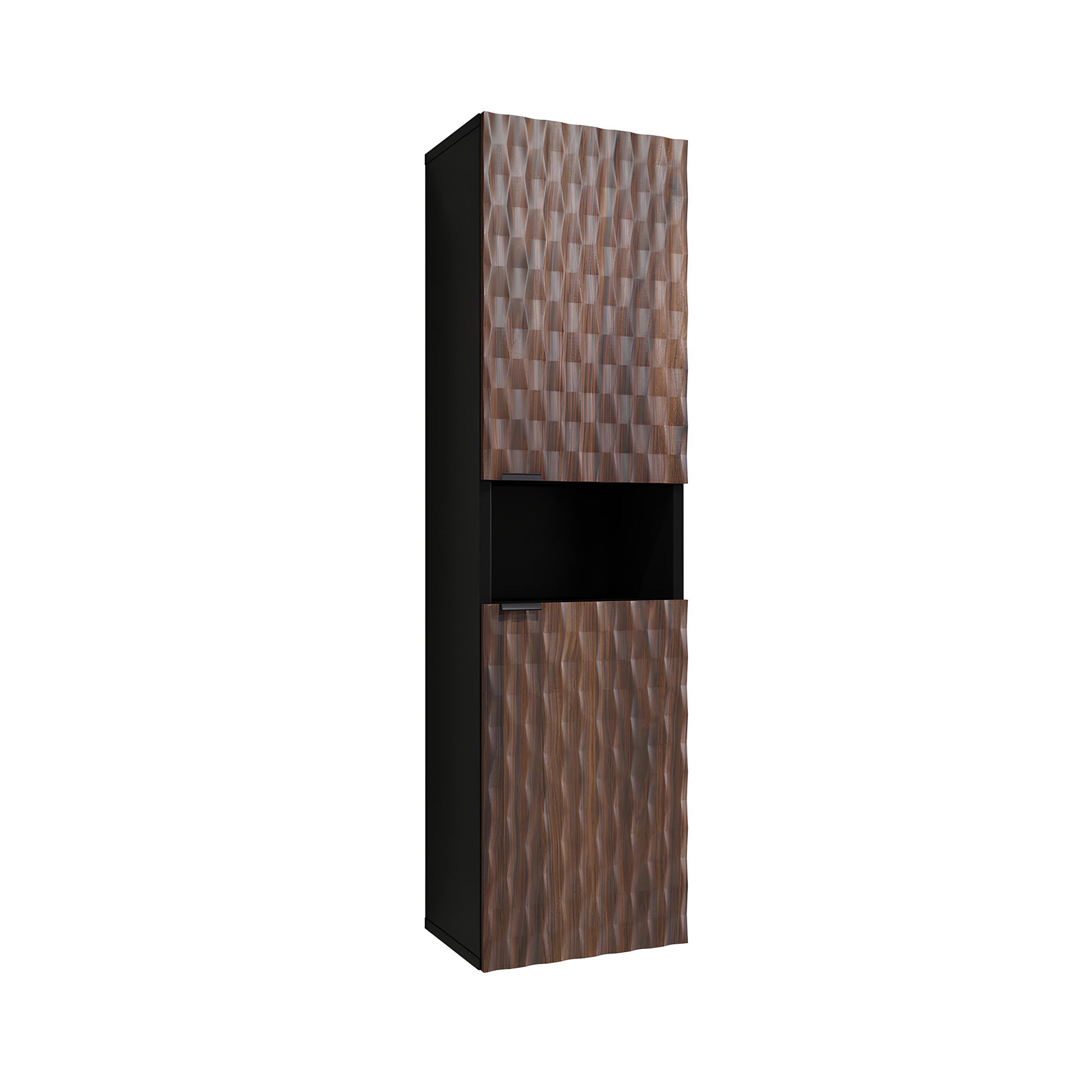 Skapis Enoza 33/133/35 cm Catania/melns oniks - N1 Home