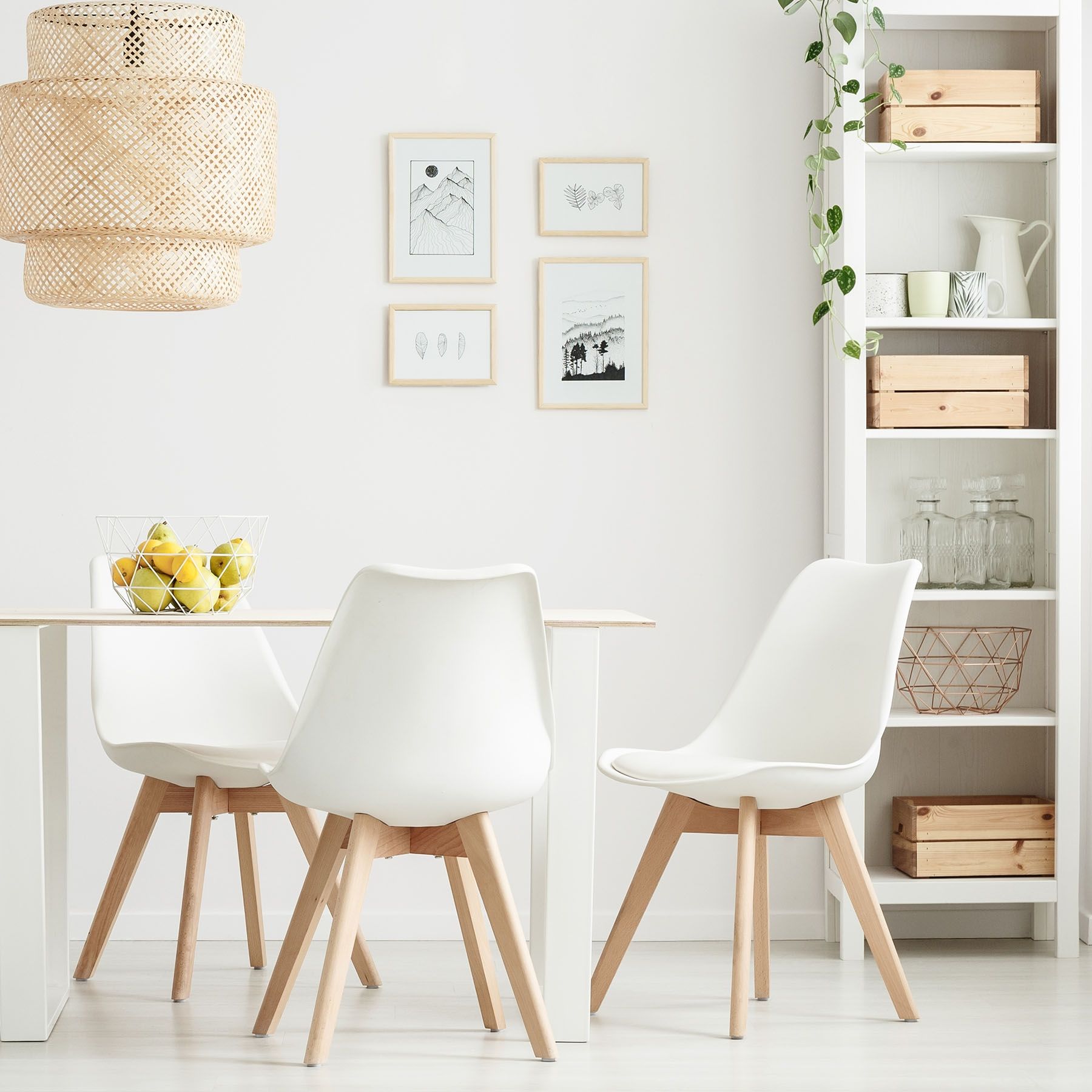 FISCO krēsls, plastmasa, balts 49x41x84 cm