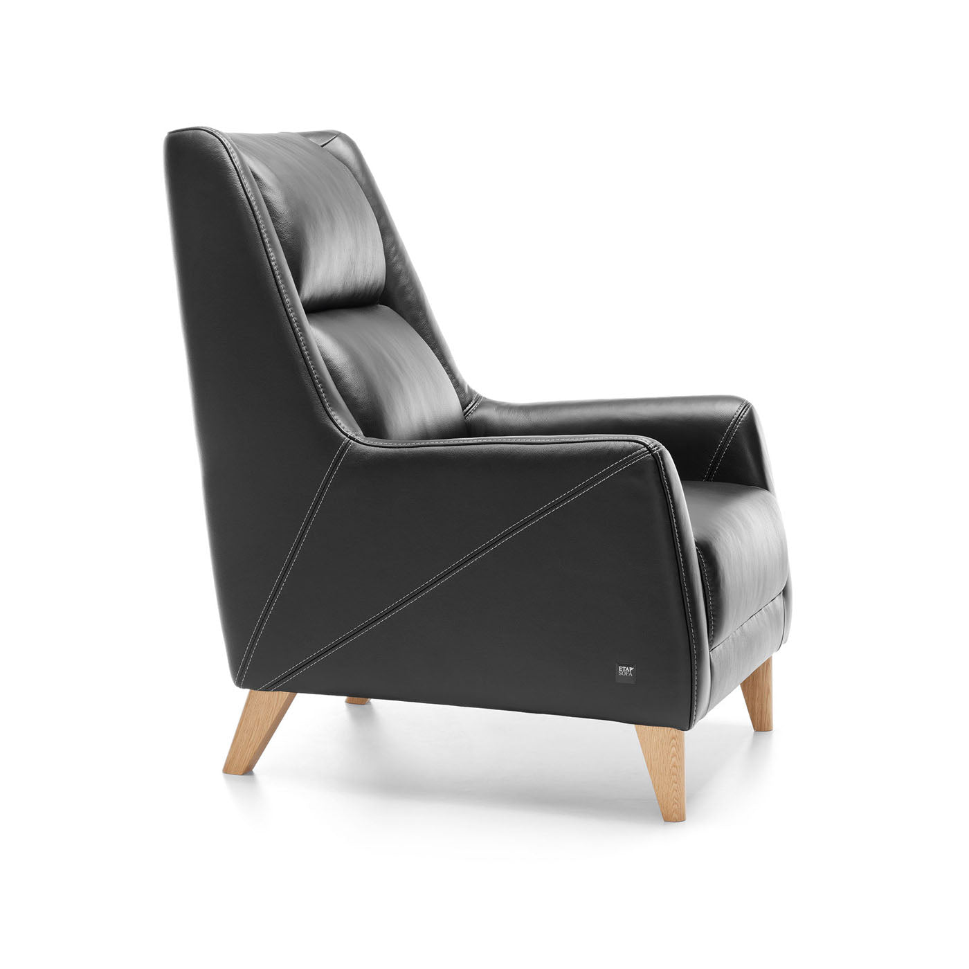 Krēsls Fiors 74/102/94 cm melns (adā)