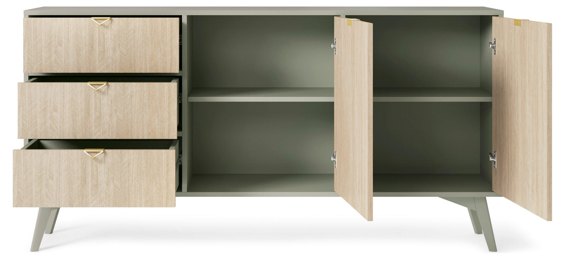 Kumode FIORD 158/80/38 cm eikalipts - N1 Home