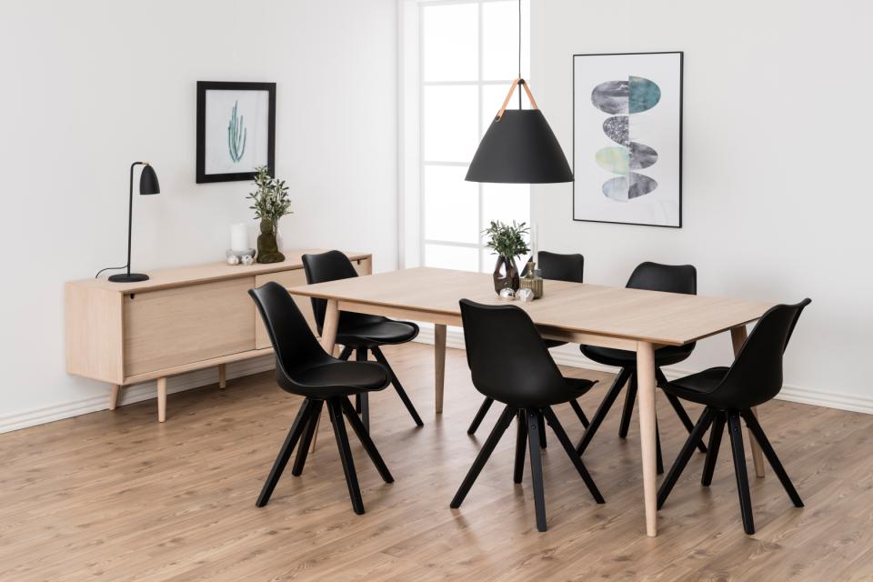 GAD taisnstūra pusdienu galds eļļots ozola finierēts, 200x100x75,3 cm