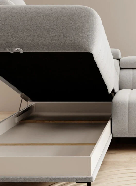 Dīvāns Gans 261/204/99 cm bēšs, florence 4 - N1 Home