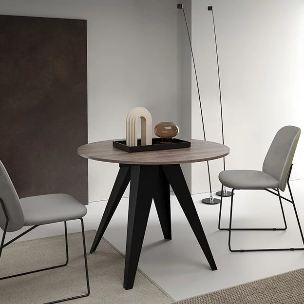 Galds Gera 90/76; 100/76 cm Anthracite Sherman Oak