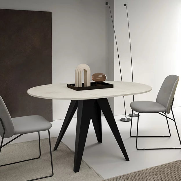 Galds Gera 90/76; 100/76 cm White Chromix