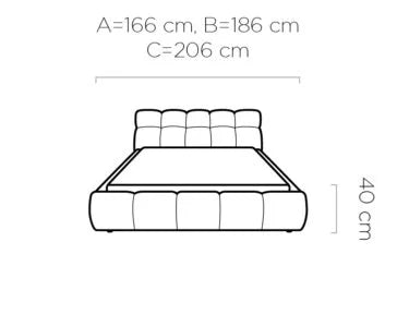 Gulta Giu 140/160/180x200 cm Eden 10 - N1 Home