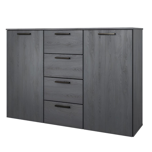 Kumode Galateja 132/93/38 cm carbon ozols