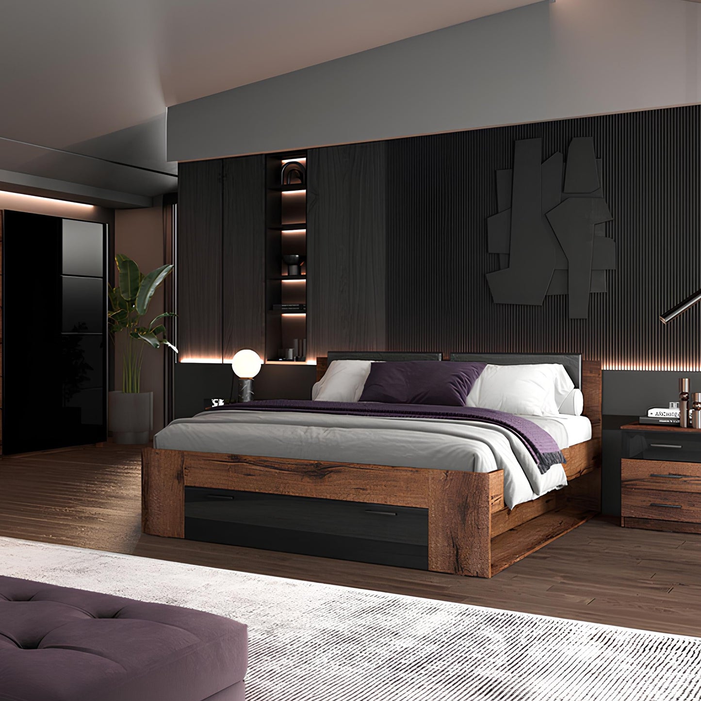 Gulta Galateja 146; 166; 186/205/94 cm Monastery ozols