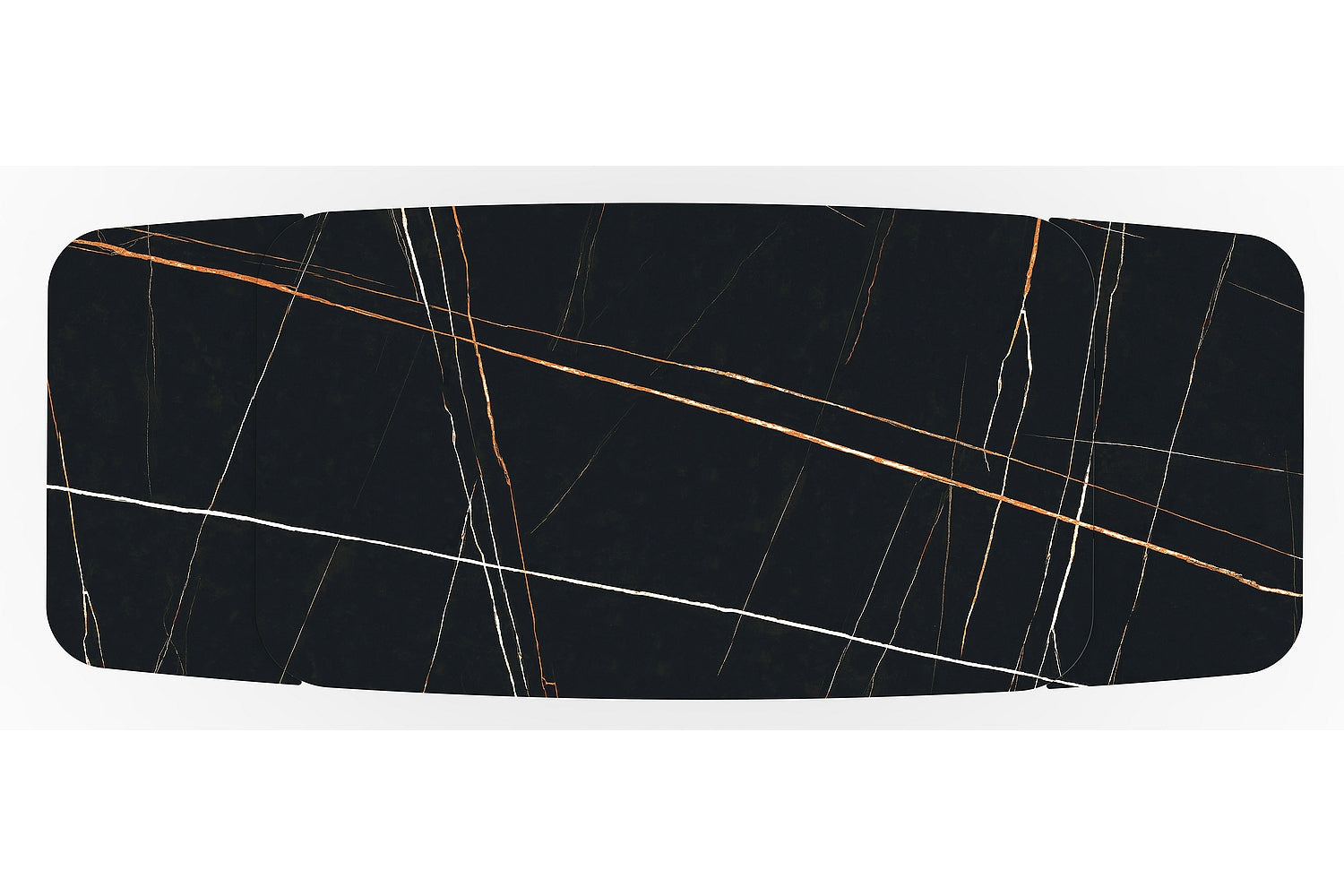 Galds AVG II keramika, melns matēts 95x160-240 cm