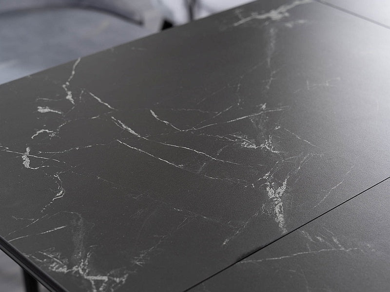 Galds Metropol black 80x120-180 cm