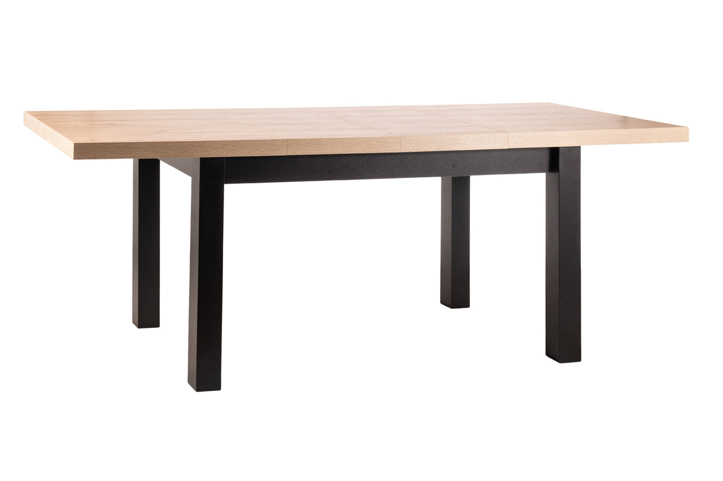 Galds PR melns 80x140-218 cm