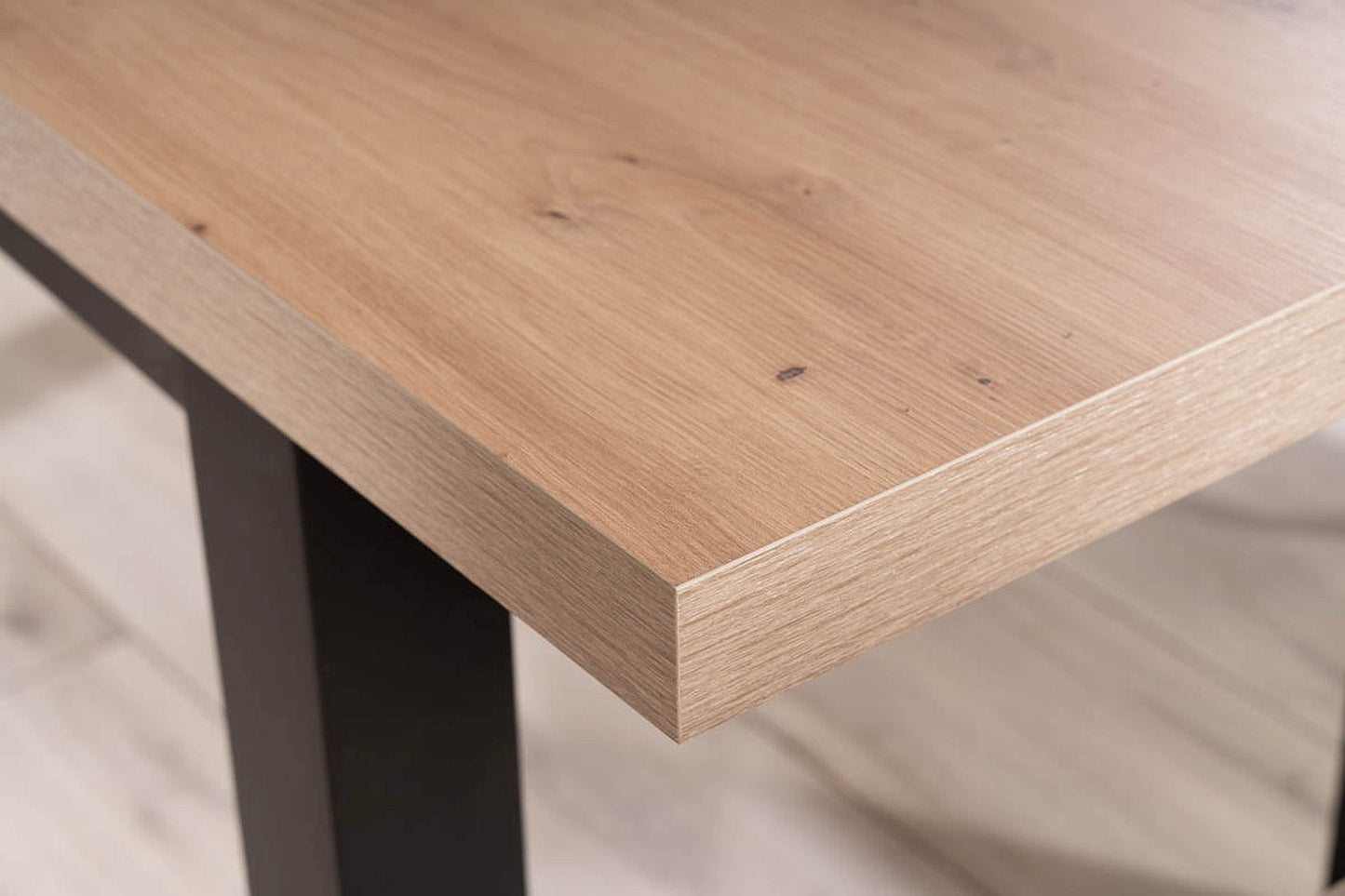 Galds PR melns 80x140-218 cm