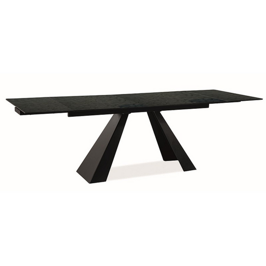 Galds Salvadore Melted Glass 90x160-240 cm