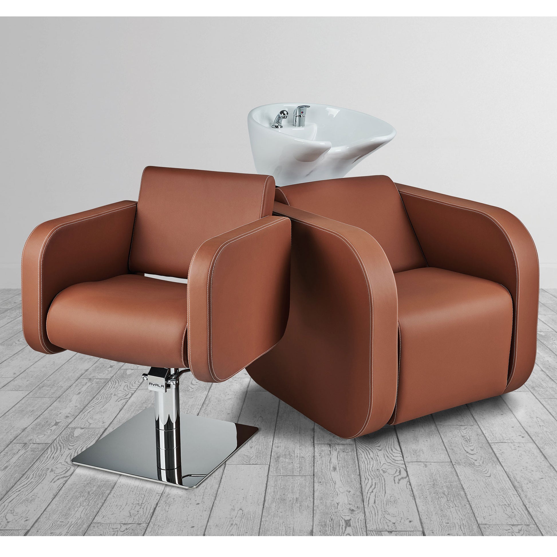 Frizētavas krēsls Globis 65/55/50 cm terakota - N1 Home