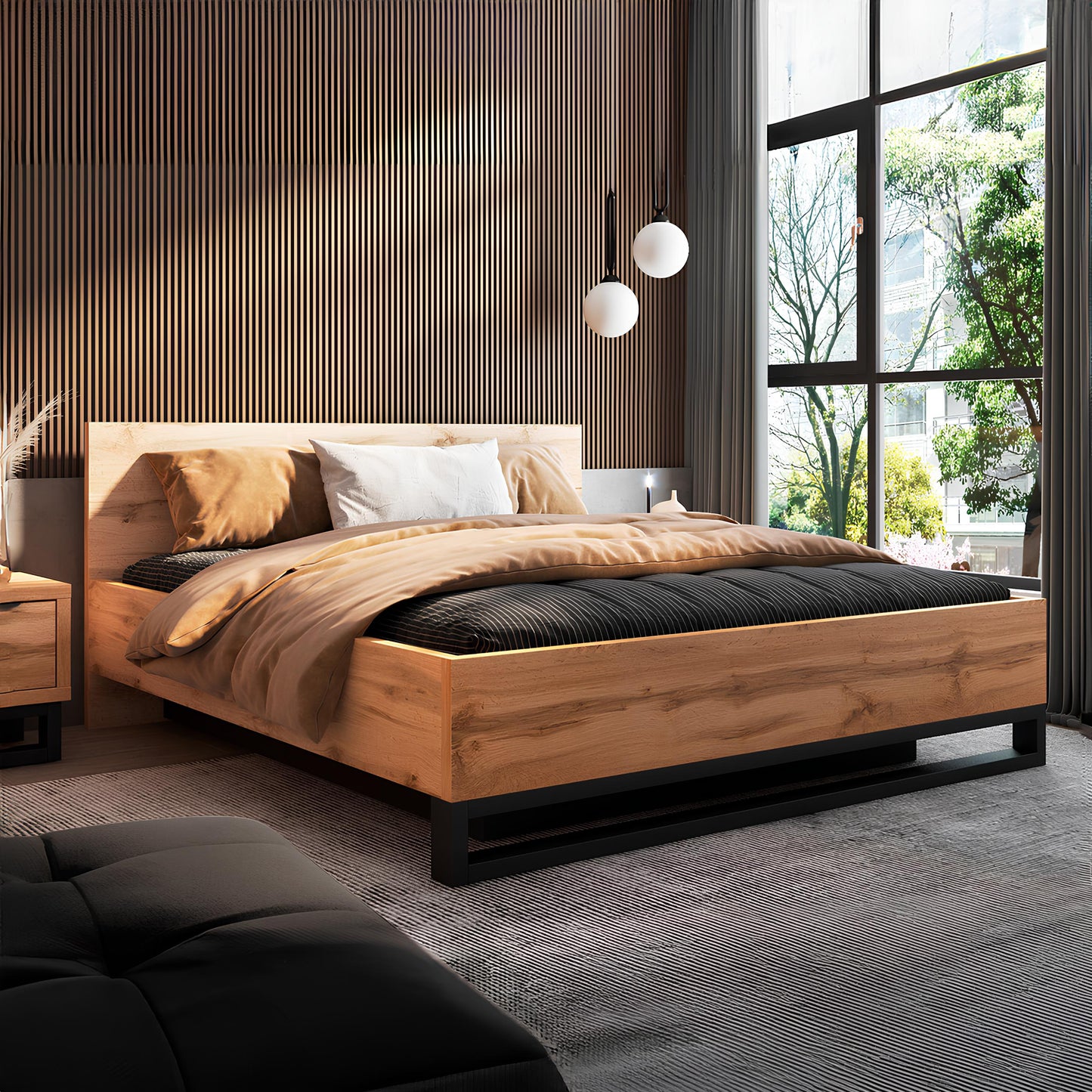 Gulta Hallis 140;160;180/200 cm Votan ozols