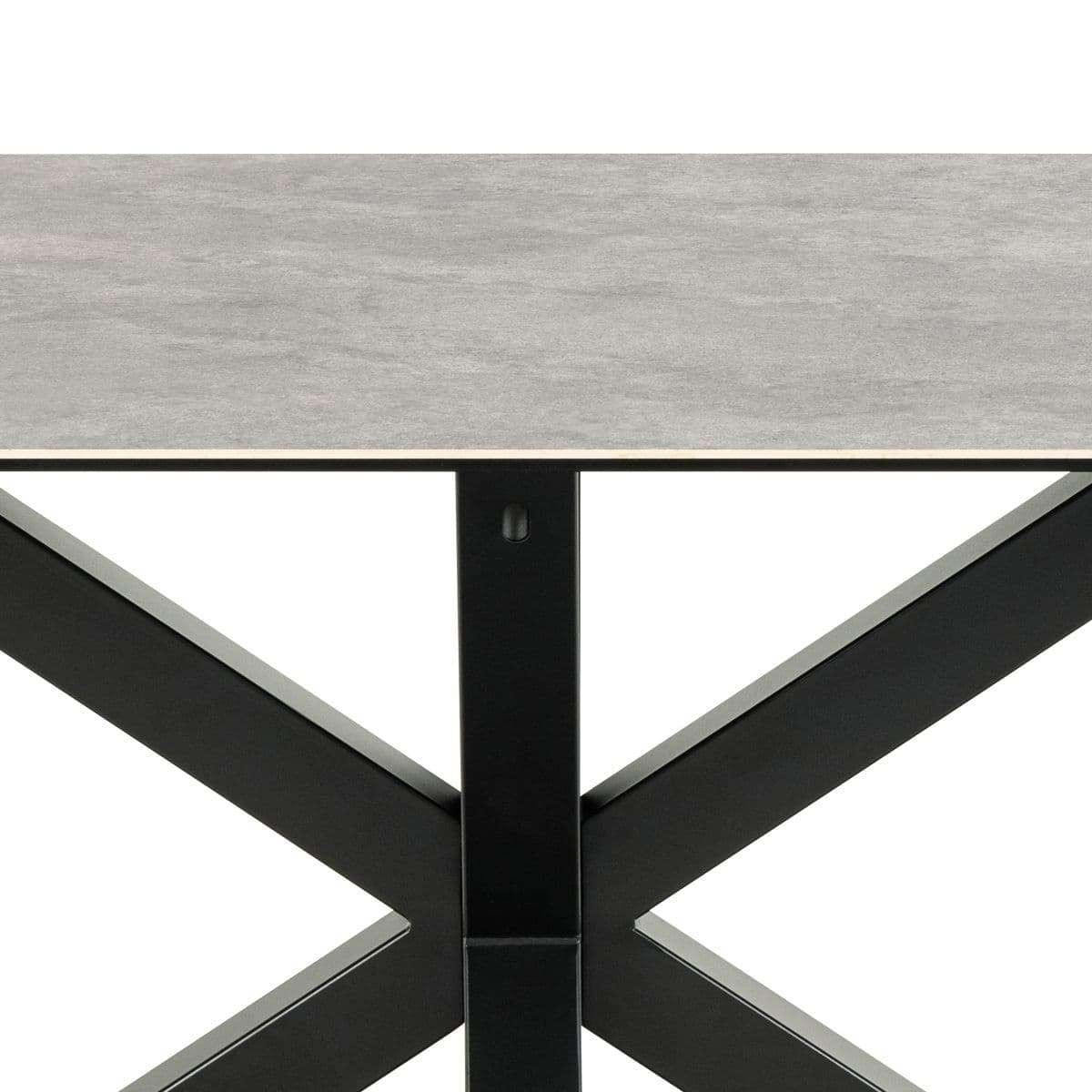 HE taisnstūra pusdienu galds,pelēka Anista neapstrādāta keramika 160x90x75,5 cm