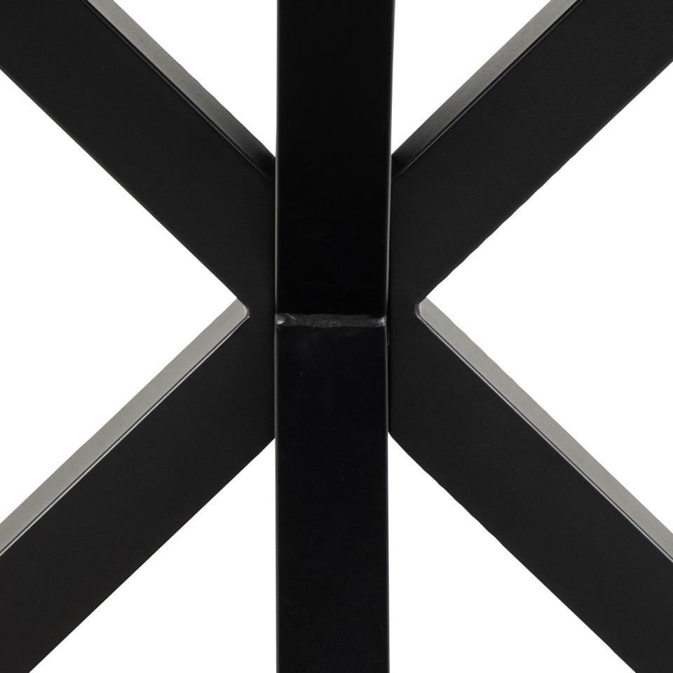 HEVE apaļš pusdienu galds pelēka Anista neapstrādāta keramika Ø119x75,5 cm